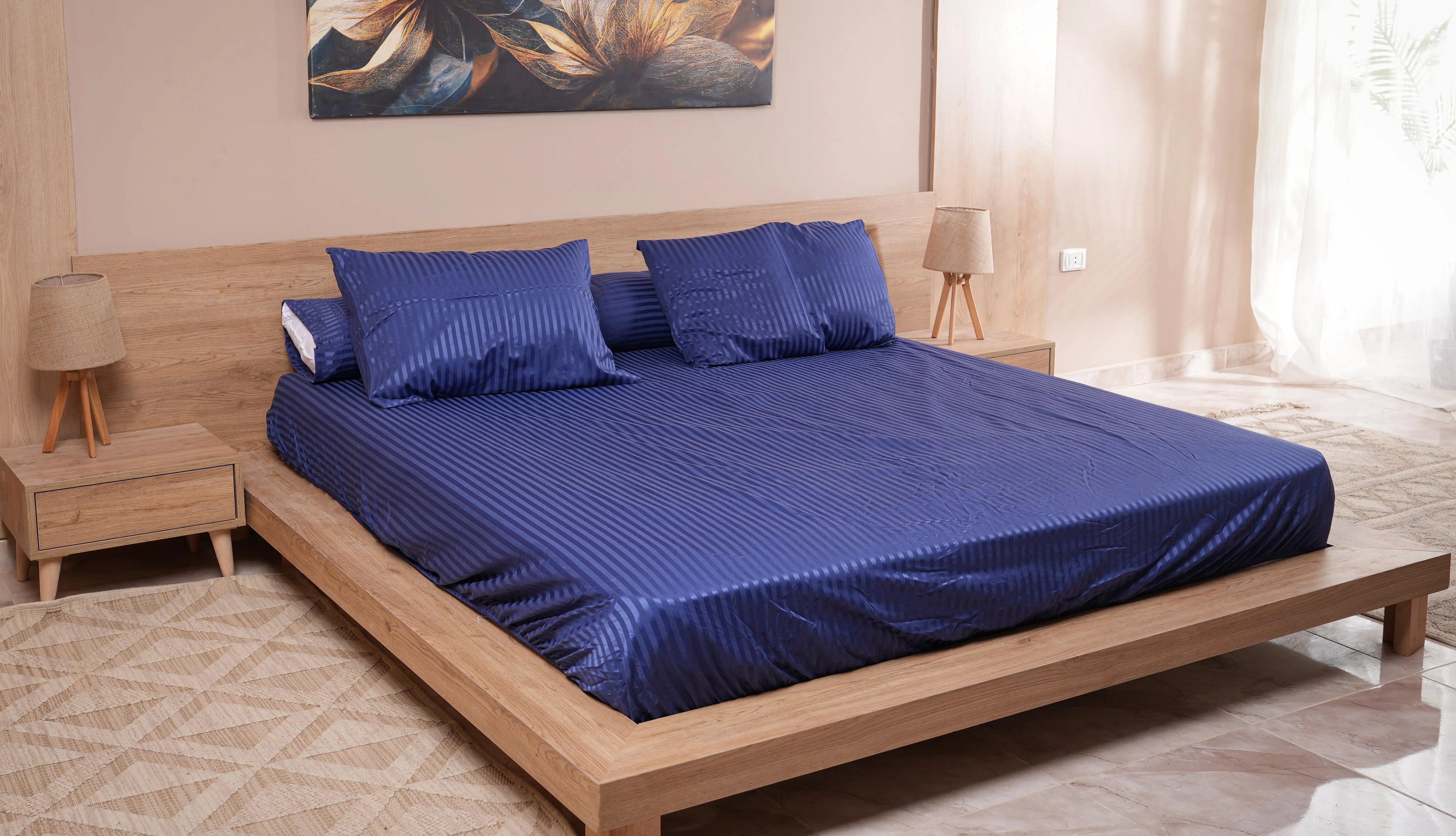 Striped Fitted Bedsheet