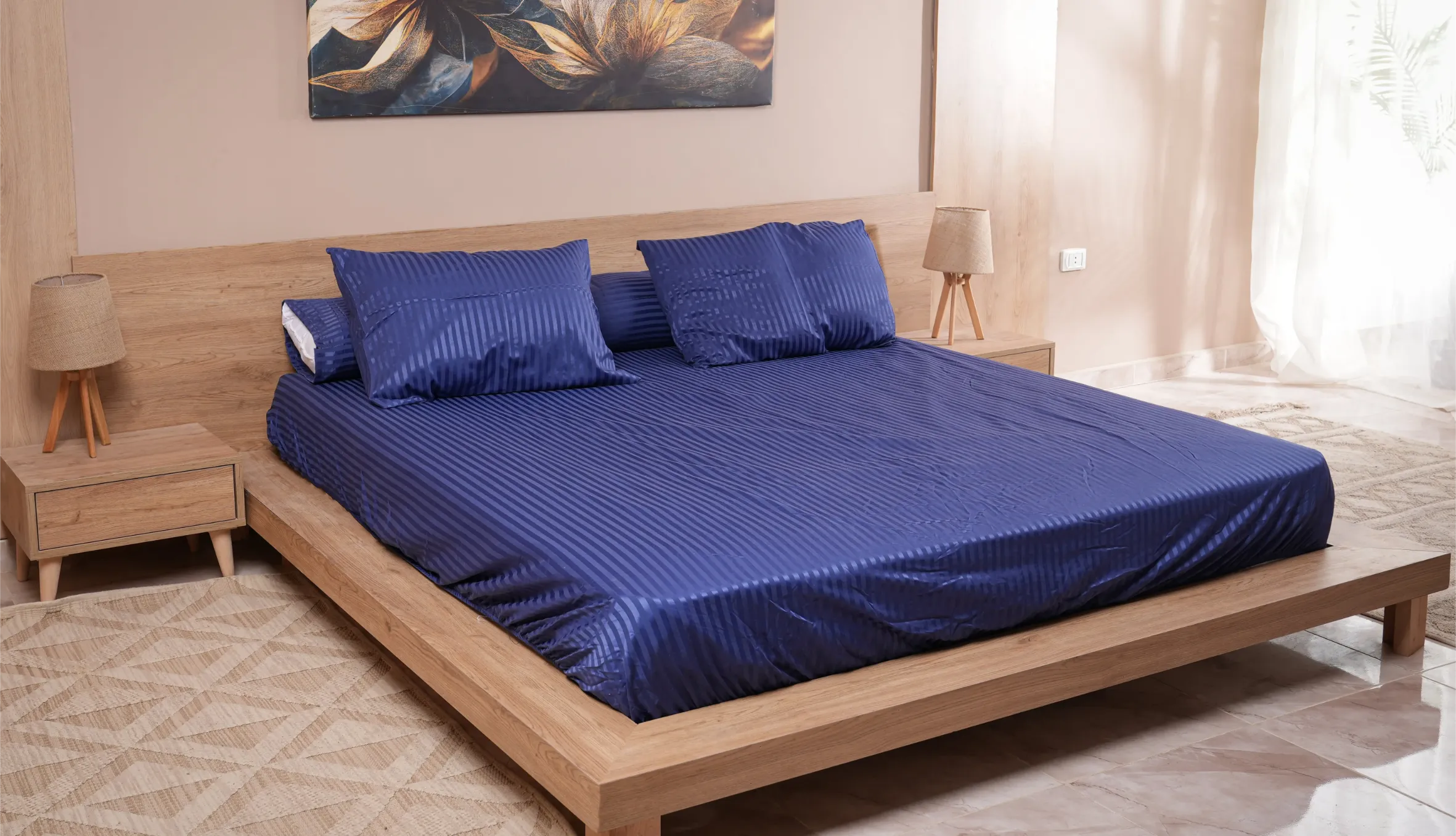 Striped Fitted Bedsheet