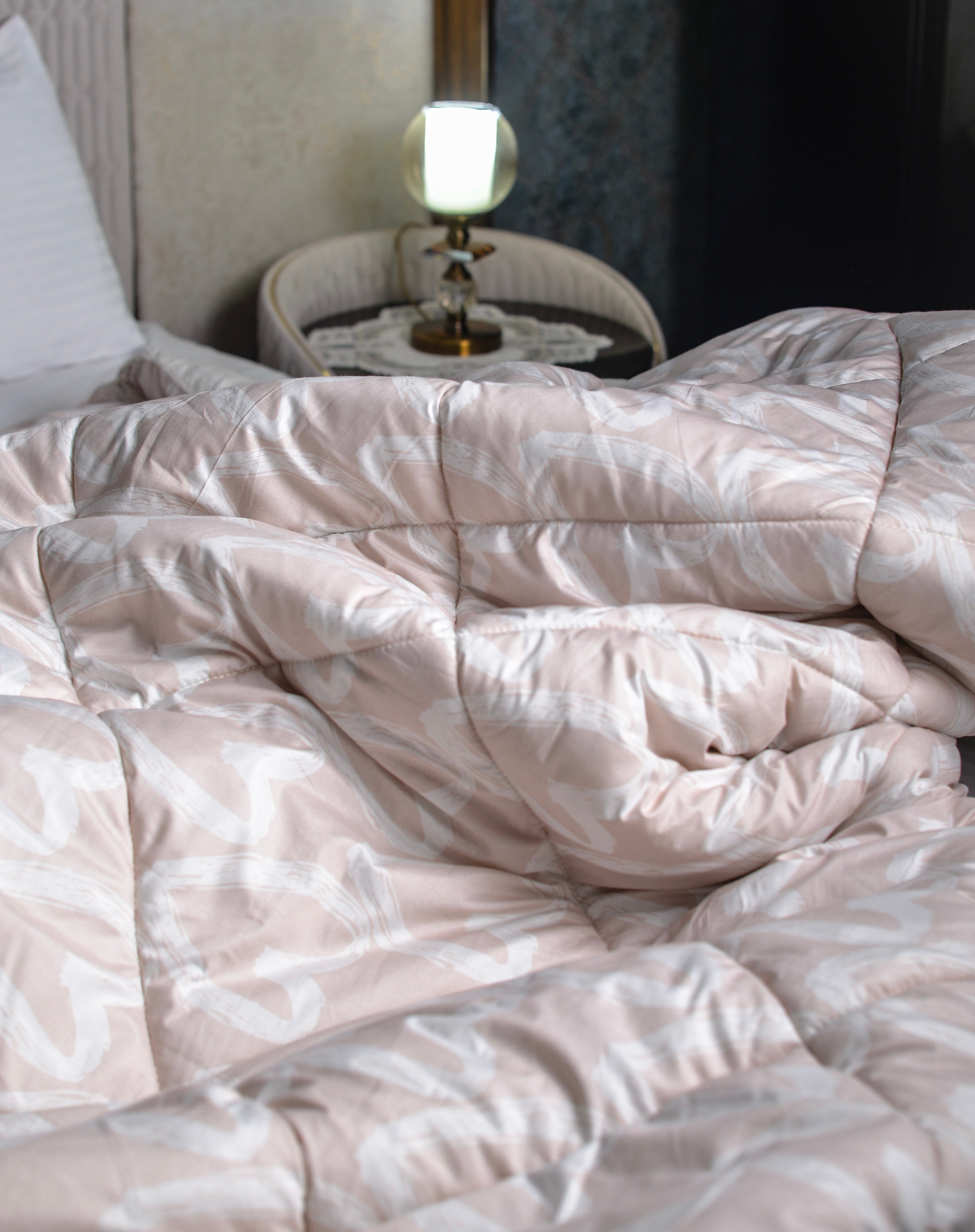 Blush Hearts Double Face Duvet