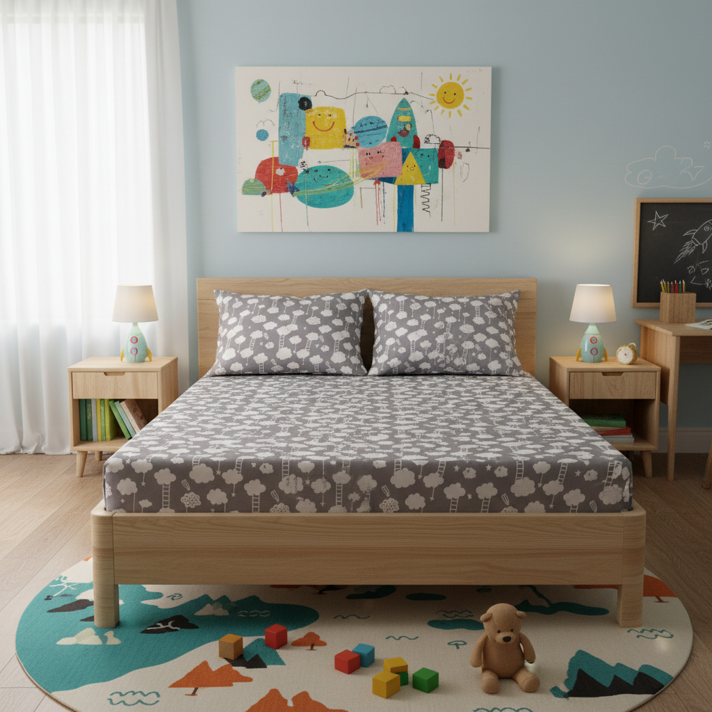 Into The Clouds Bedsheet