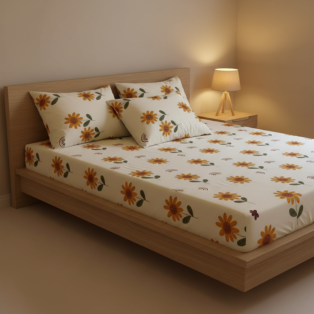 Sunflower dreams bedsheet