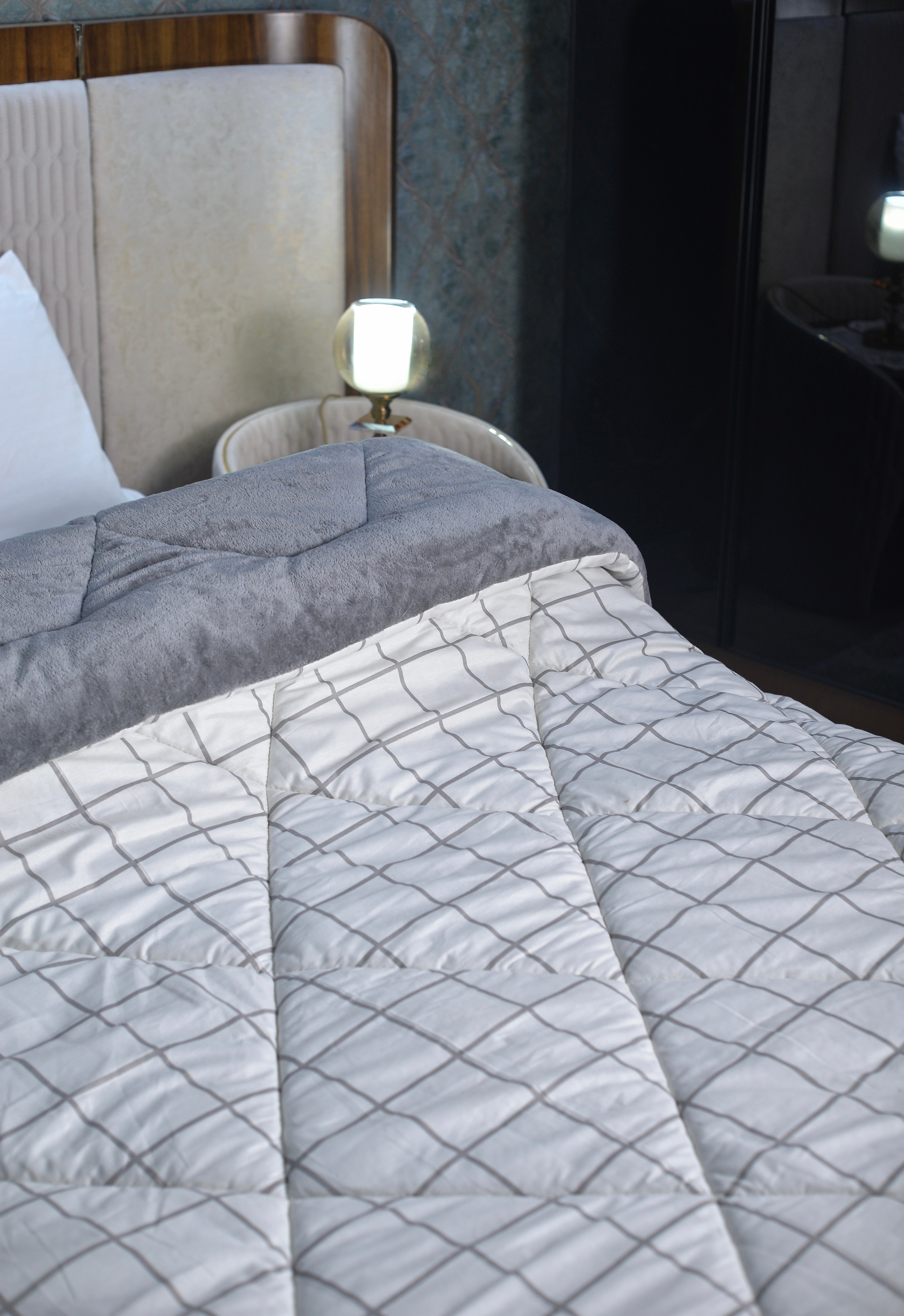Urban Grid Double Face Duvet