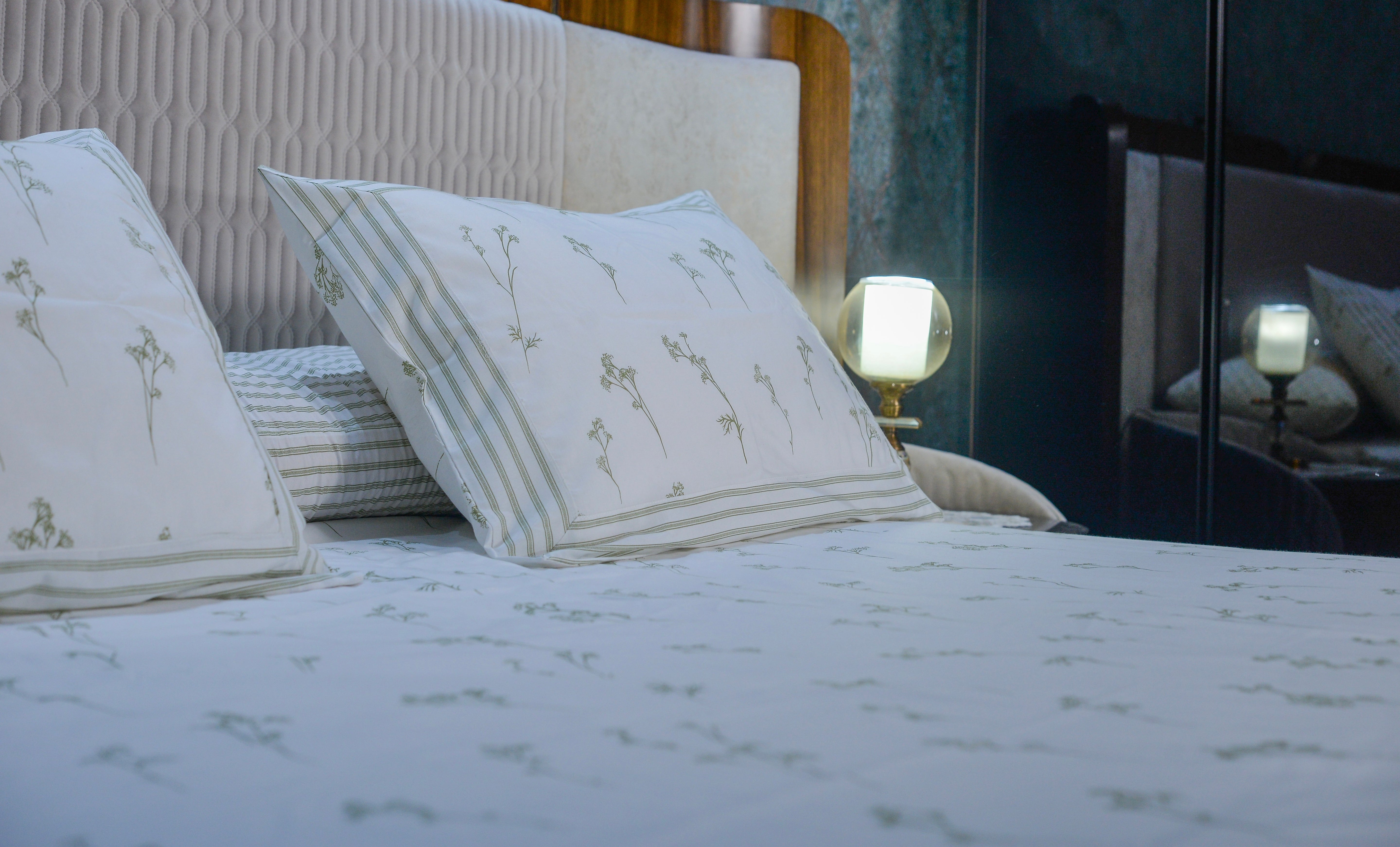 Sage blossom bedsheet