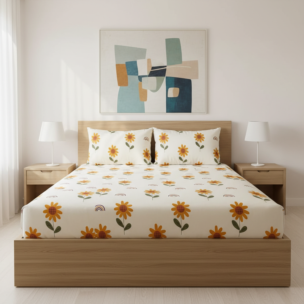 Sunflower dreams bedsheet