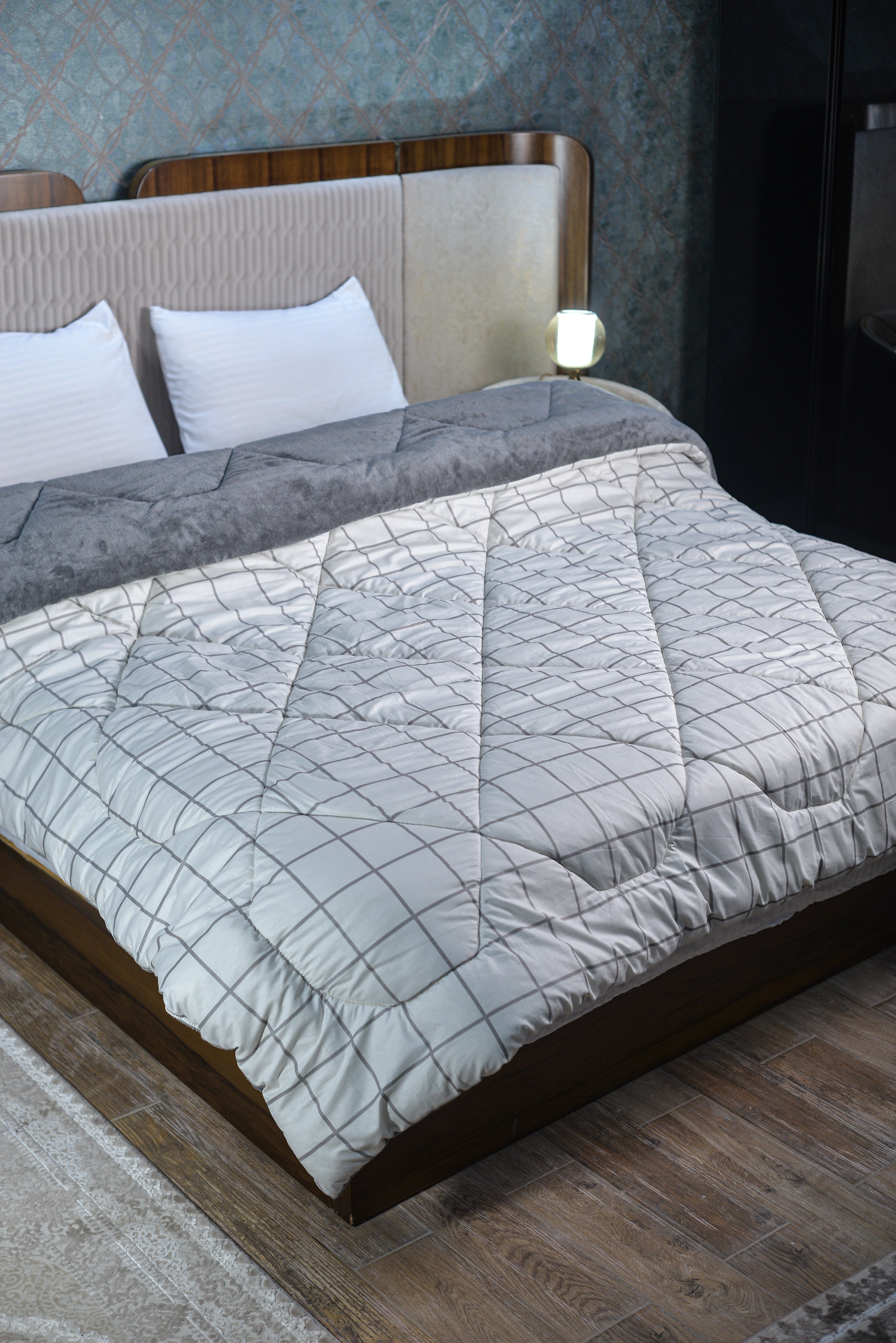 Urban Grid Double Face Duvet