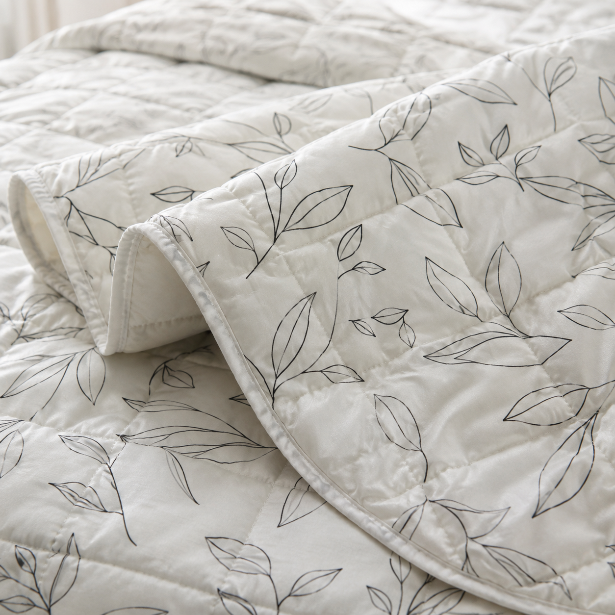 كوفرتة أوراق الشجر| Simply Leaves Capitonné Coverlet