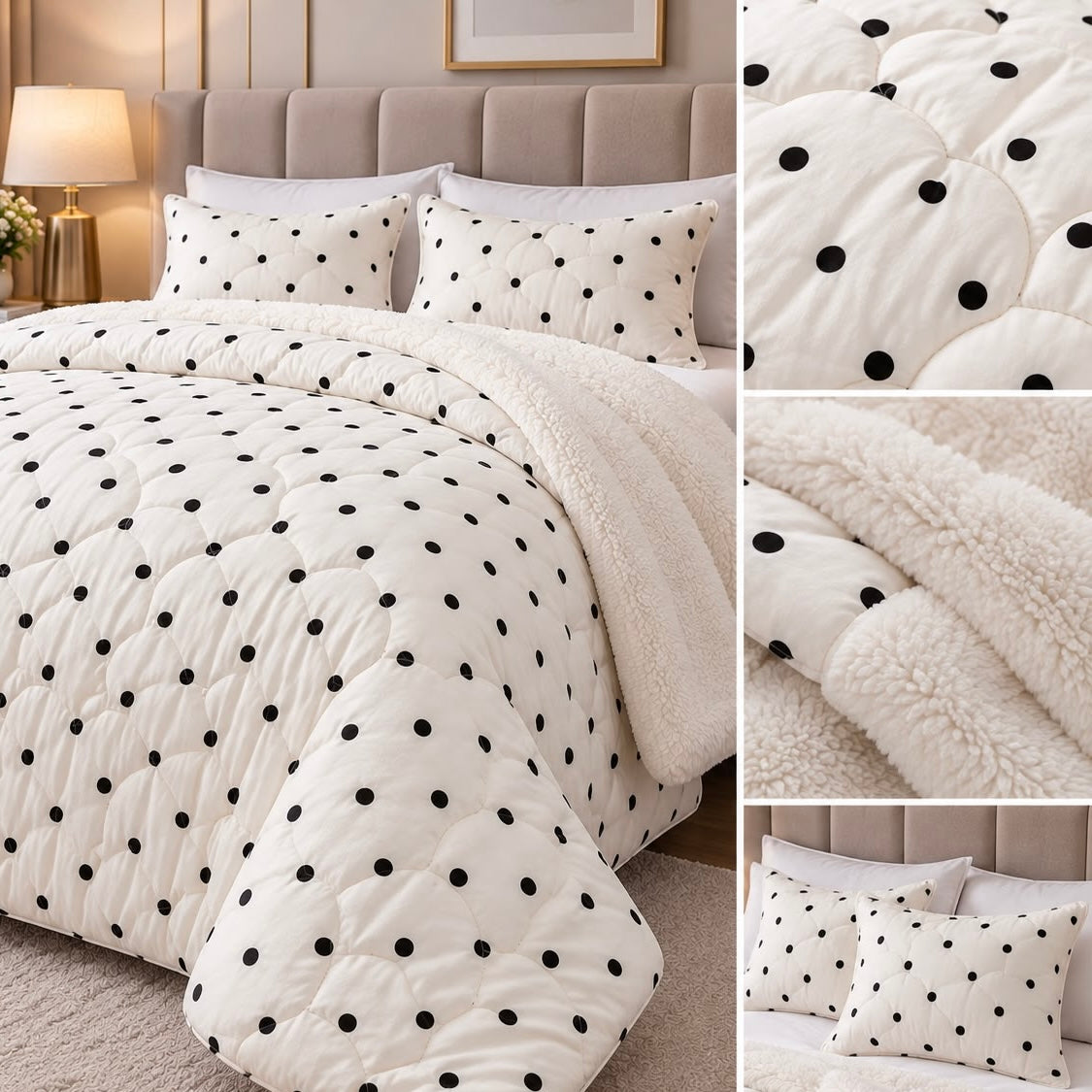 Double-faced Polka dot Duvet