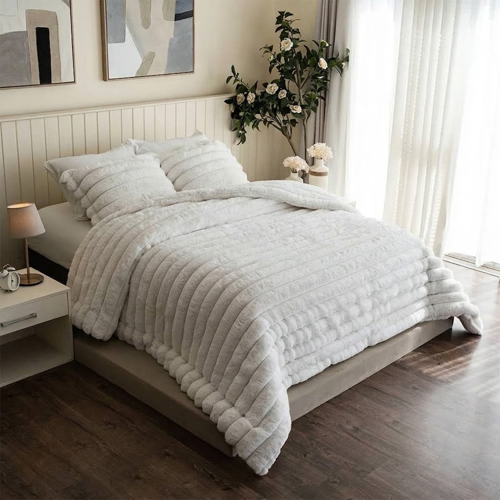 Wide Line Fur Duvet